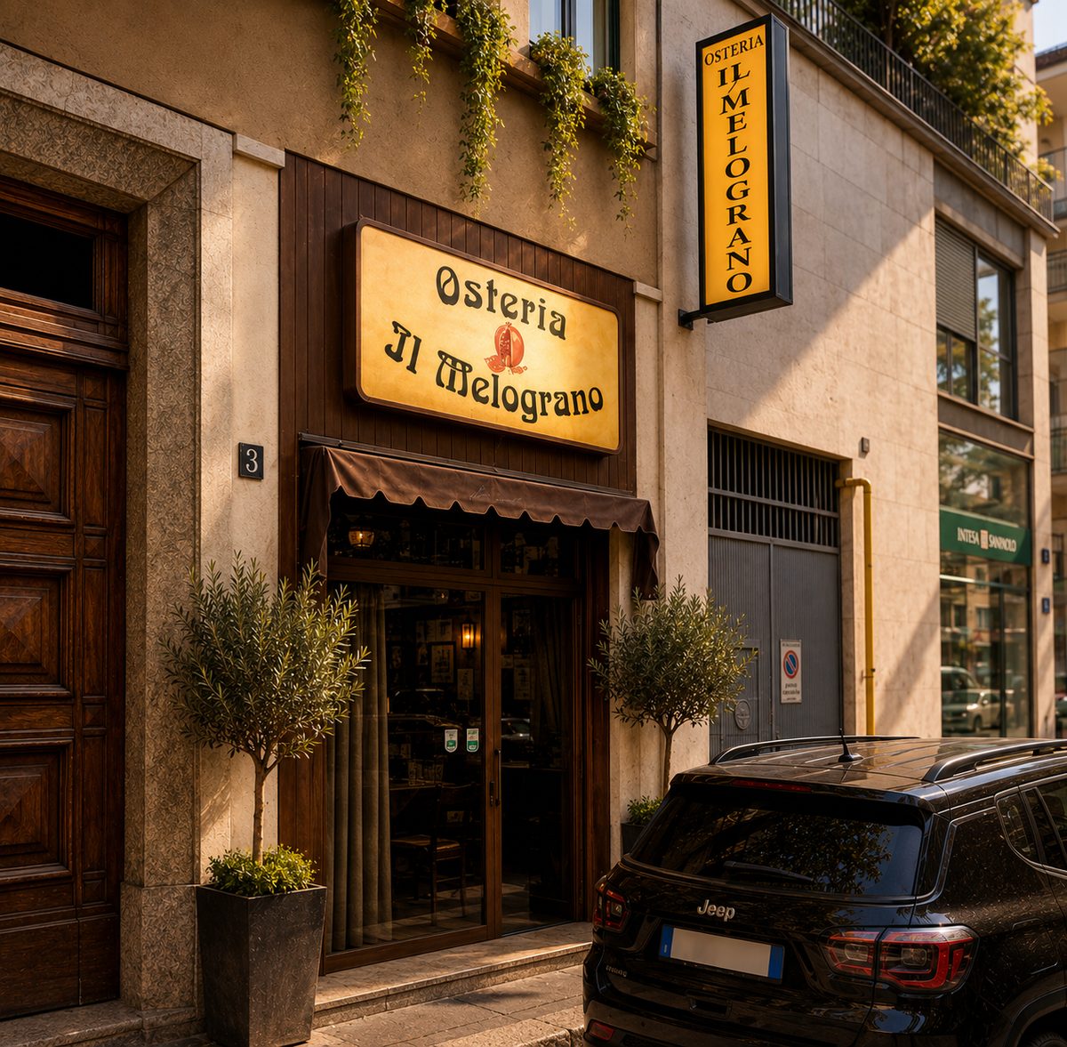 Facciata dell'Osteria Il Melograno